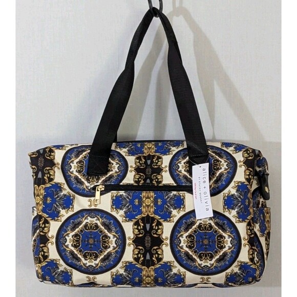NEW Alice + Olivia By Stacey Bendet Duffel Bag Sport Weekender Romance Pattern - Picture 9 of 16